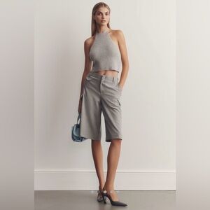 Maeve Backyard Slouchy Bermuda Shorts